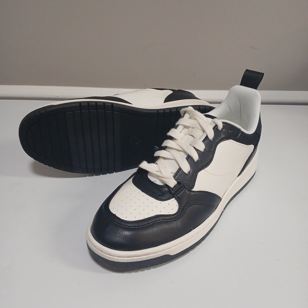 New! Wild Fable Black & White Women's Lace-Up Sneaker Designer Inspired Low Top